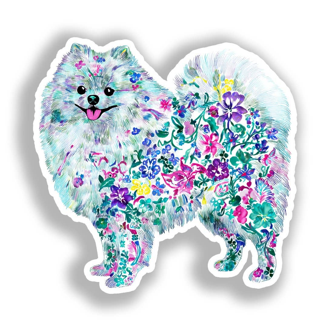 Yoonek Graphics - Vente Autocollant - Autocollant Décalcomanie Chien Poméranien # A0175000