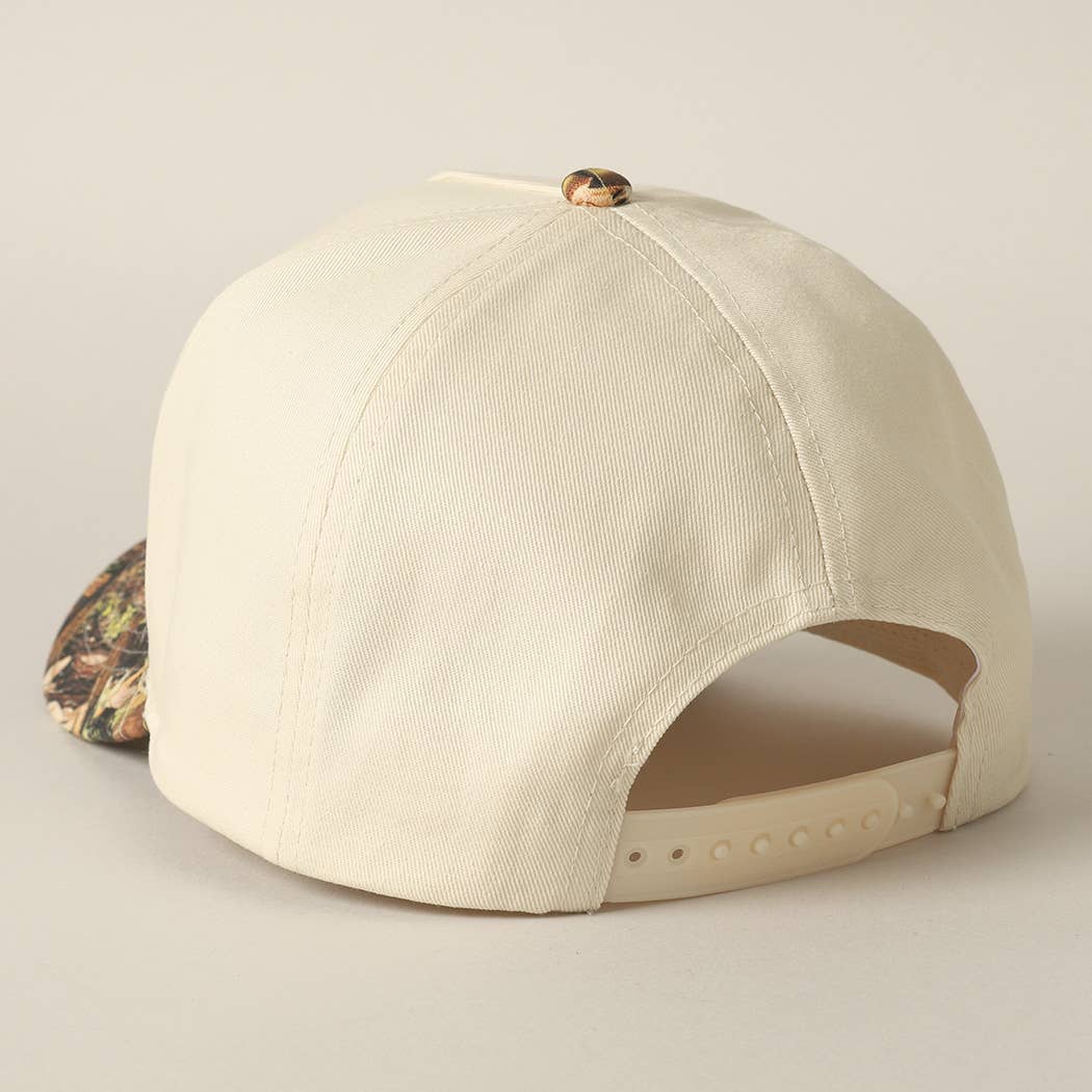 Fashion City - Wholesale Trucker Hat - Unisex - COWGIRL Lettering Embroidery Camo Two-Tone Cap12