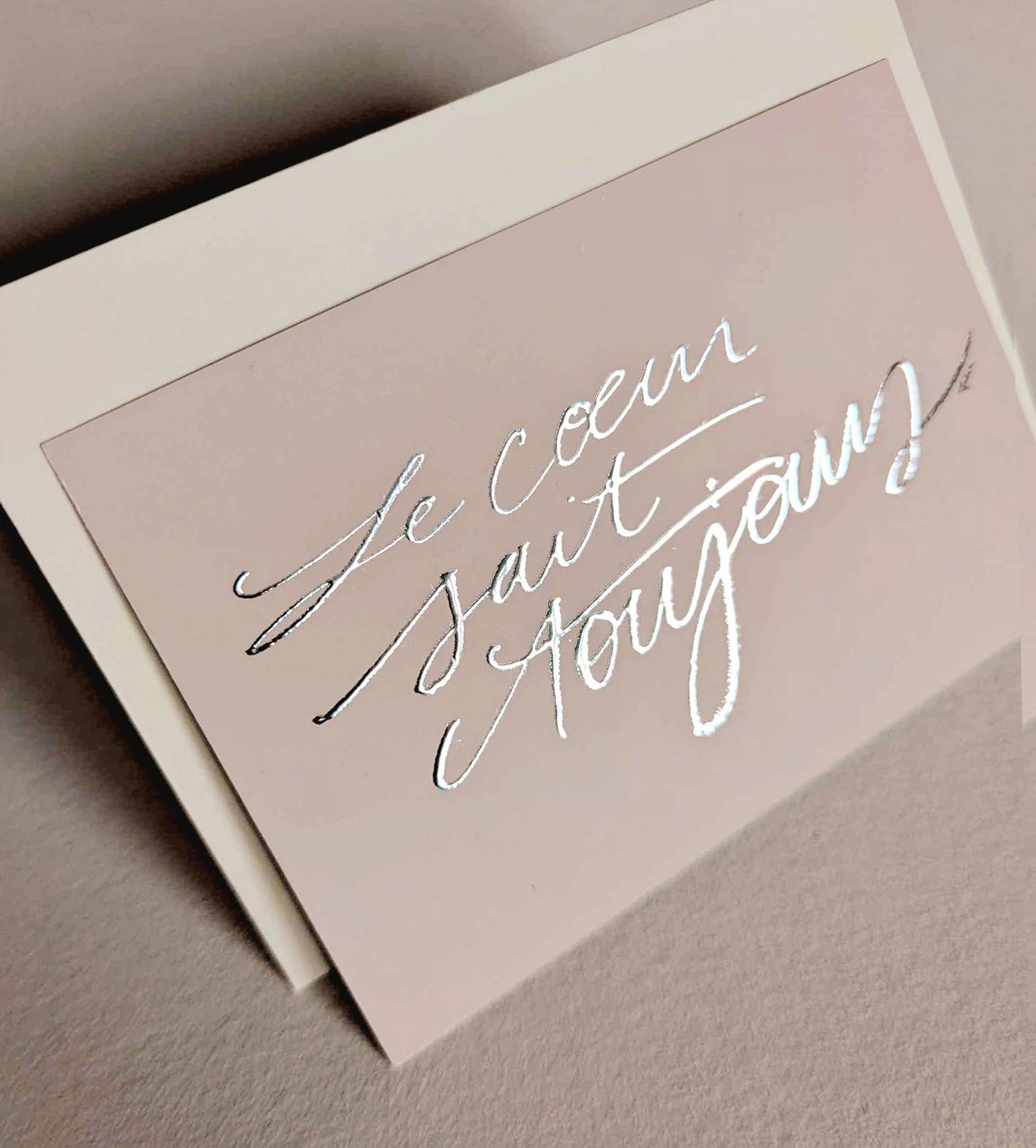 Tifalia - Wholesale Postcard - Silver card "The heart always knows"3