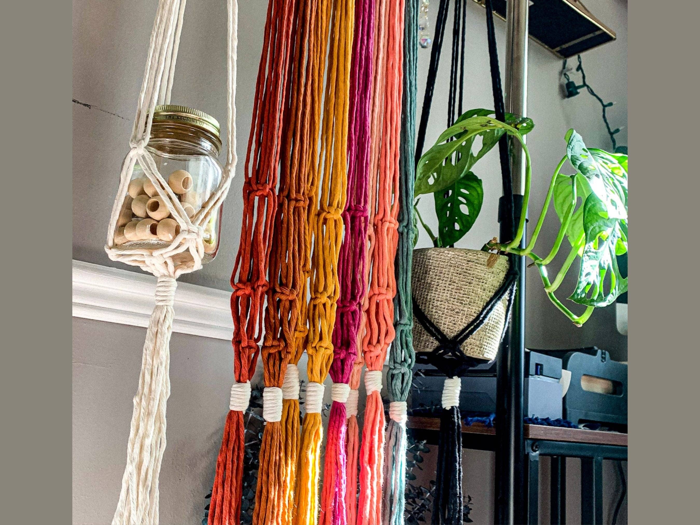 Why Knot - Wholesale Hanging Planter - Long Plant Hanger - Handmade Macrame Pot Holders1