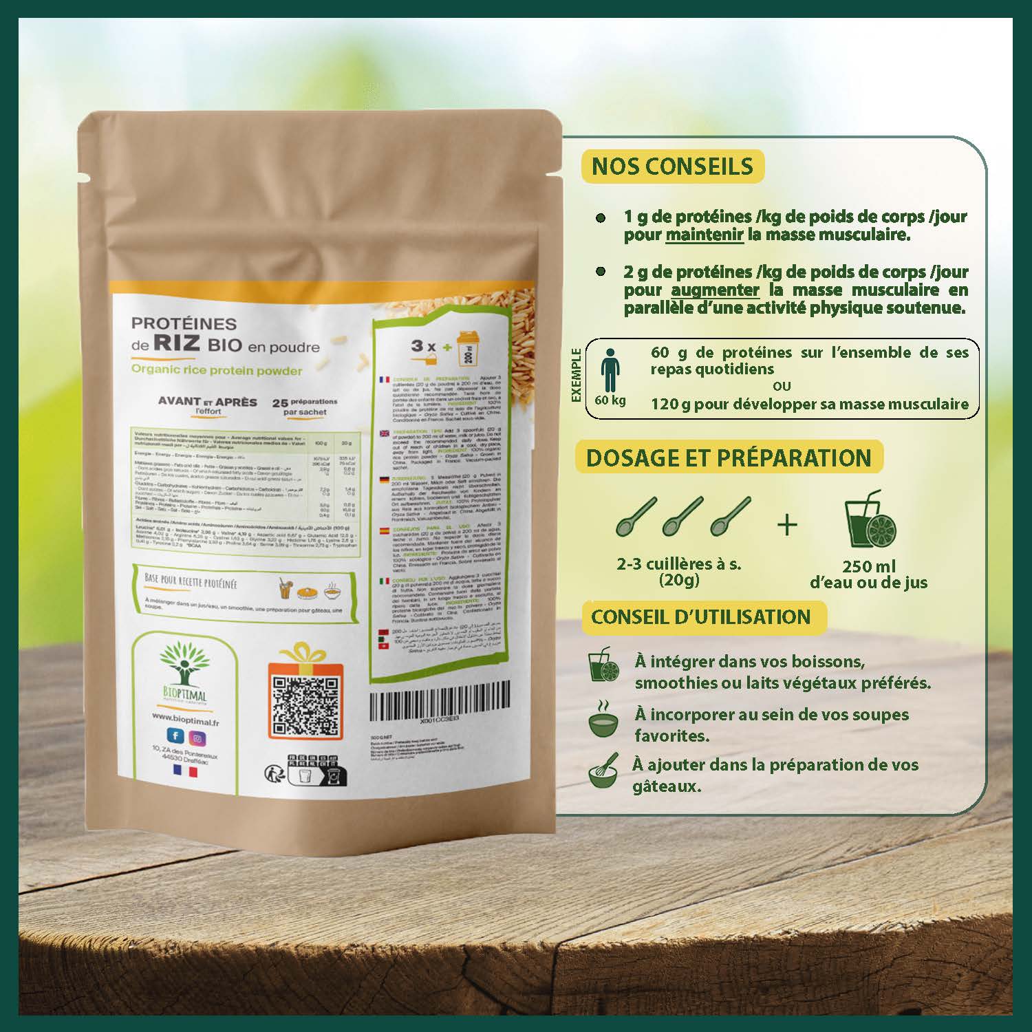 Bioptimal - Wholesale Protein/Superfood Powder - Organic Rice Protein Powder - Bioptimal6