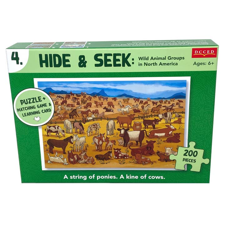 Puzle Hide and Seek — Vaca (200 piezas) para venta al por mayor de DCCED/Institut Philos