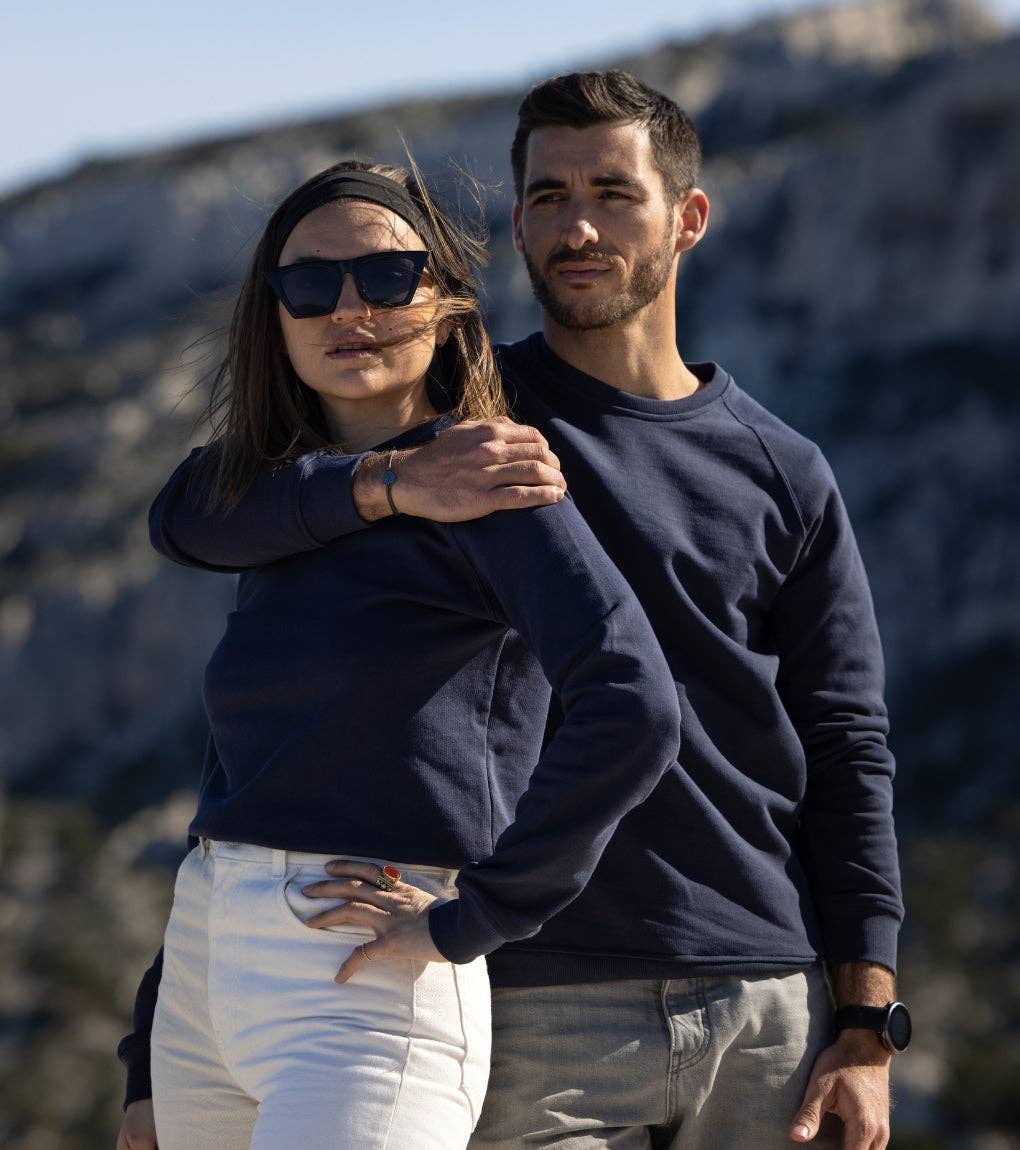 Recif. – Sweatshirt - Homem por atacado – Moletom reciclado - Ocean Blue1