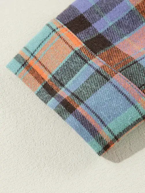 Lovesoft - Wholesale Button Down Shirt - Women's - Retro Plaid Print Loose-Fit Button-Up Shirt3