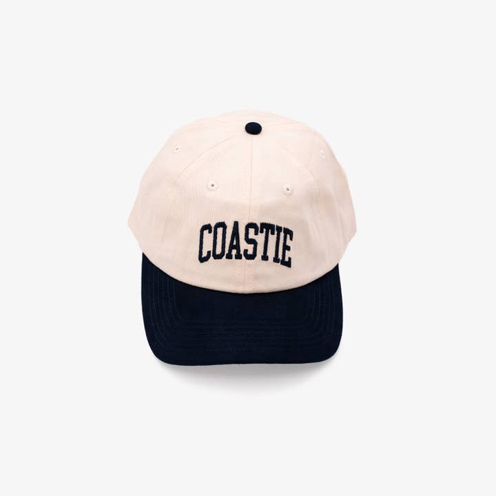 Coastie Ultrasuede Navy/White Snapback Hat for wholesale by The Just Brand