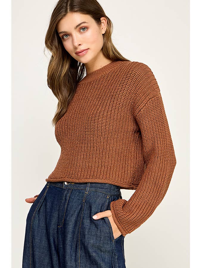 Miss Love - Wholesale Knit Sweater - Women's - WAFFLE KNIT SWEATER31