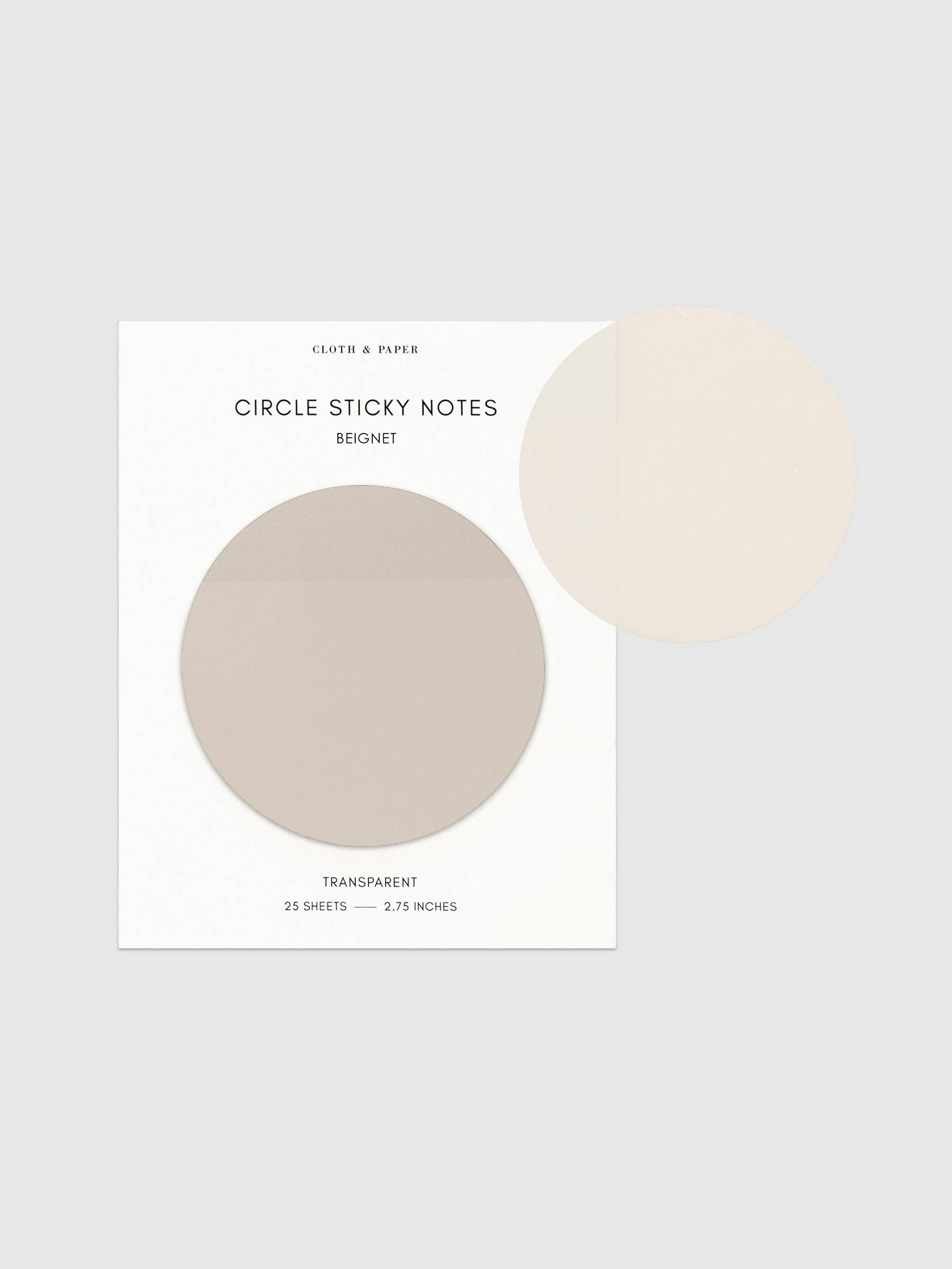 Cloth & Paper - Wholesale Sticky notes - Transparent Circle Sticky Notes9