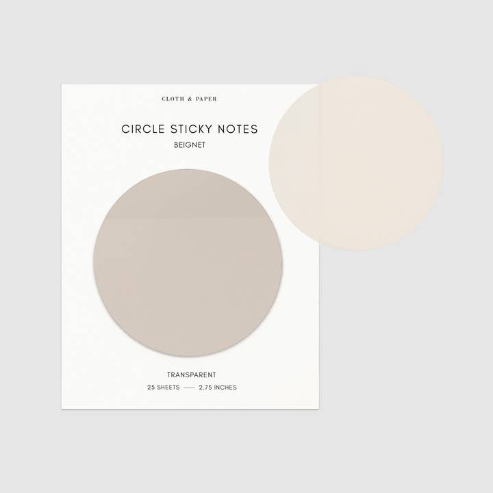 Cloth & Paper - Wholesale Sticky Notes - Transparent Circle Sticky Notes9