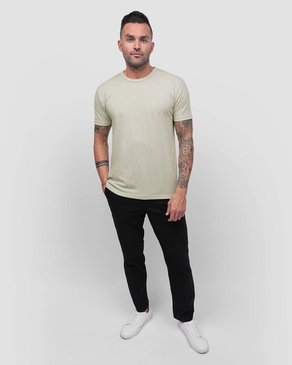 INTO THE AM - Wholesale T-Shirt - Men's - Men's Premium Fitted Plain Blank T-Shirt43