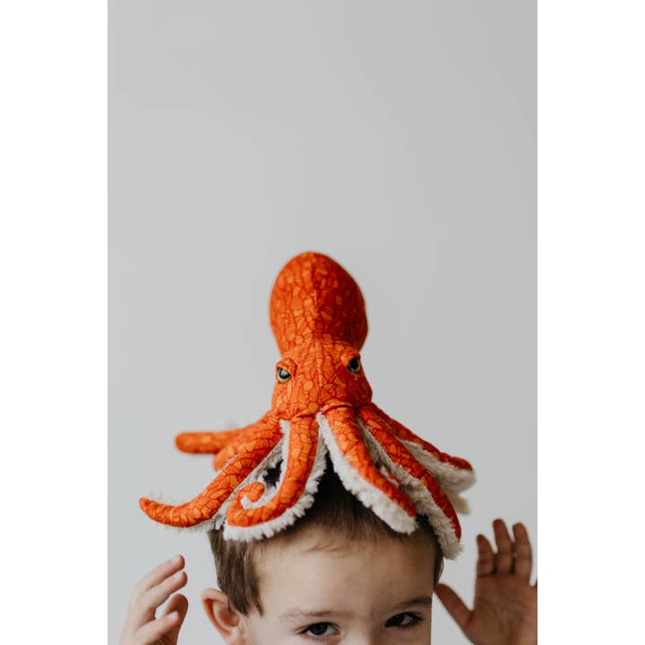 The Petting Zoo - Wholesale Stuffed/Plush Toy - Kids & Baby - 8" (21cm) Pacific Red Octopus