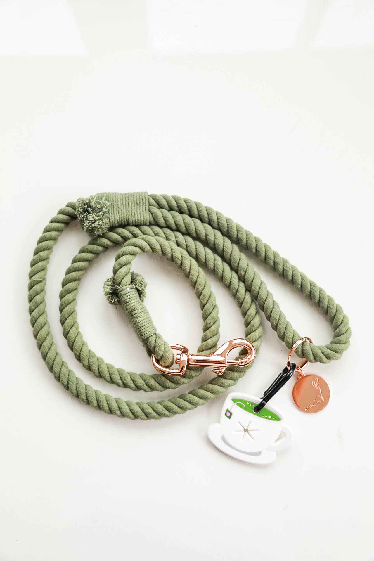 Cavology - Wholesale Pet Poop Bag Dispenser - Poop Handler – Silicone Waste Bag Holder Matcha Tea Design2