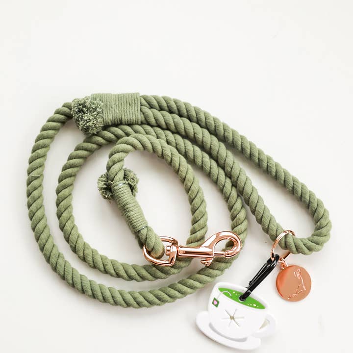 Cavology - Wholesale Pet Poop Bag Dispenser - Poop Handler – Silicone Waste Bag Holder Matcha Tea Design2