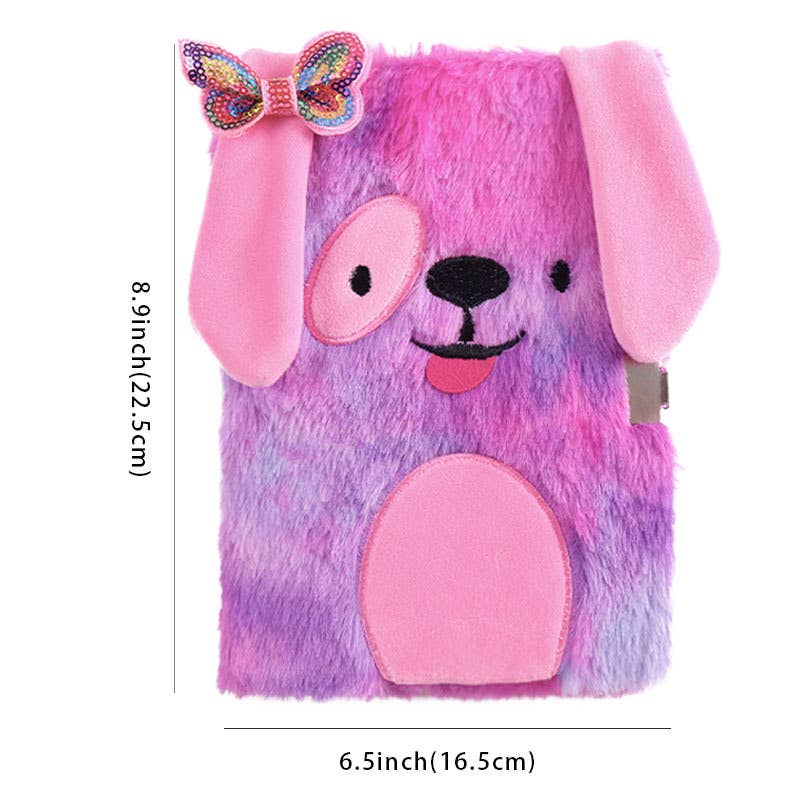 Indie Beacon Book Light - Wholesale Notebook - Furry Friends Locking Diary3