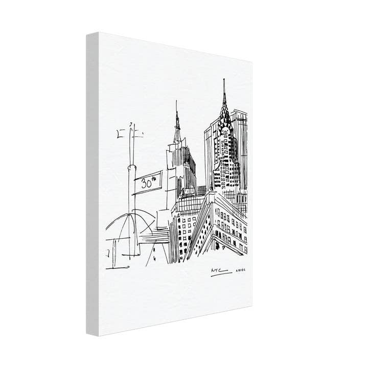 Creations Awol - Wholesale Art Print - New York City Art, Iconic Skyscrapers: Canvas Print14