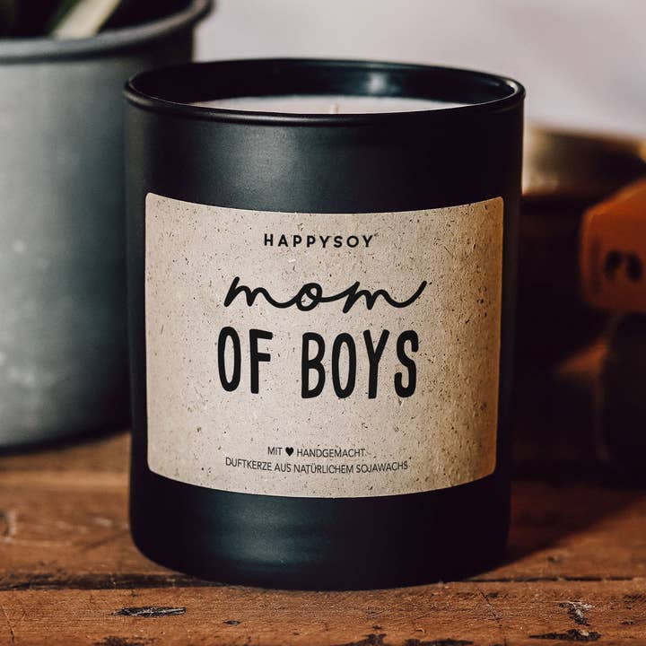 scented candle | Mom of boys for wholesale by Happysoy