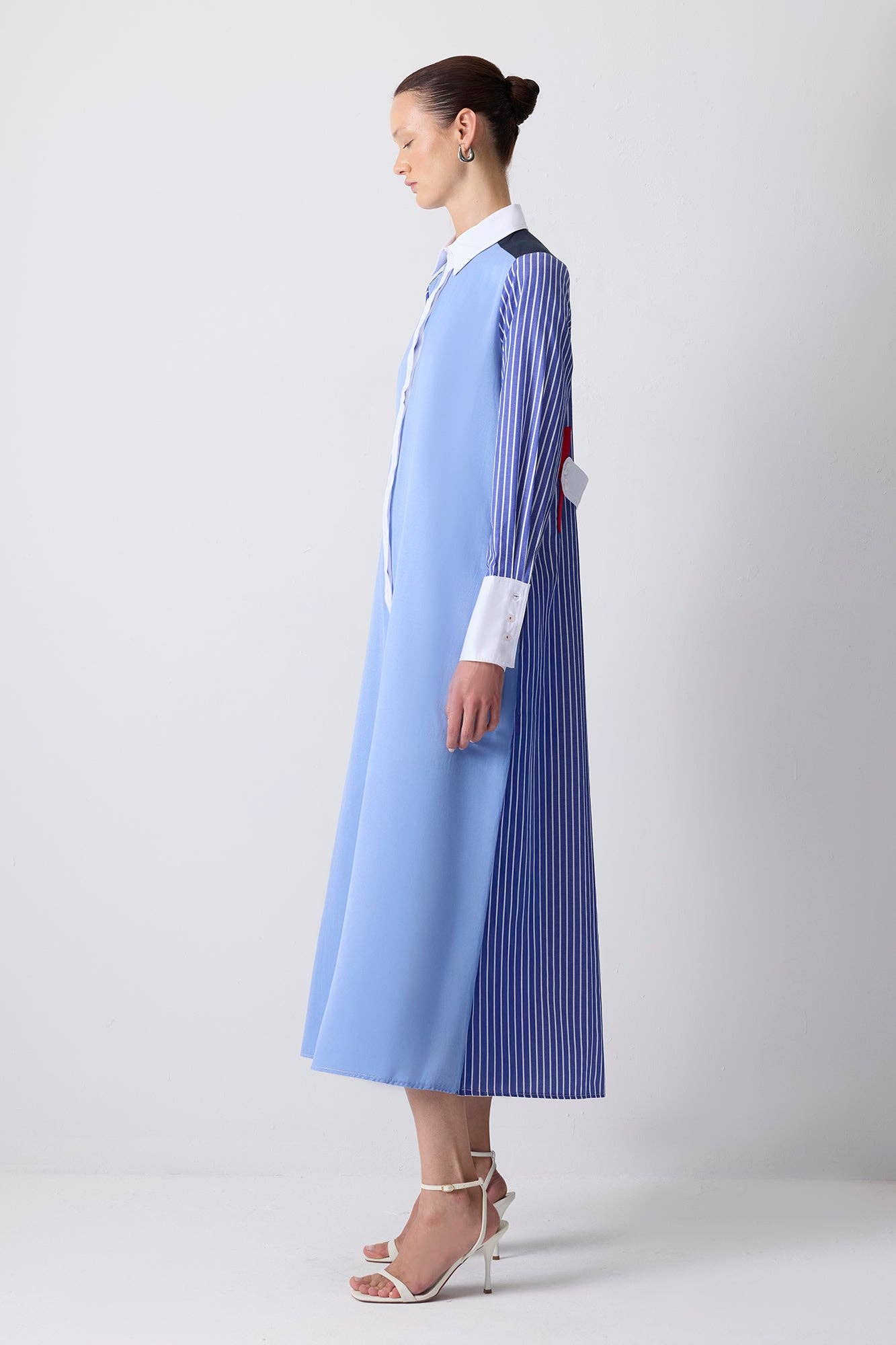 Mavi FARBGEBLOCKTES HEMDKLEID - BAUMWOLLMISCHUNG für den Großhandel auf Faire1