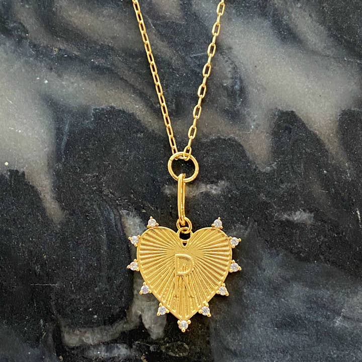 Ellison+Young - Wholesale Pendant/Charm Necklace - Clip Hanging Initial Heart Necklace12