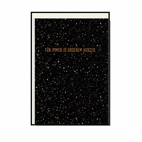 tarjeta plegable alta, FOREVER IN OUR HEART para venta al por mayor de 17;30