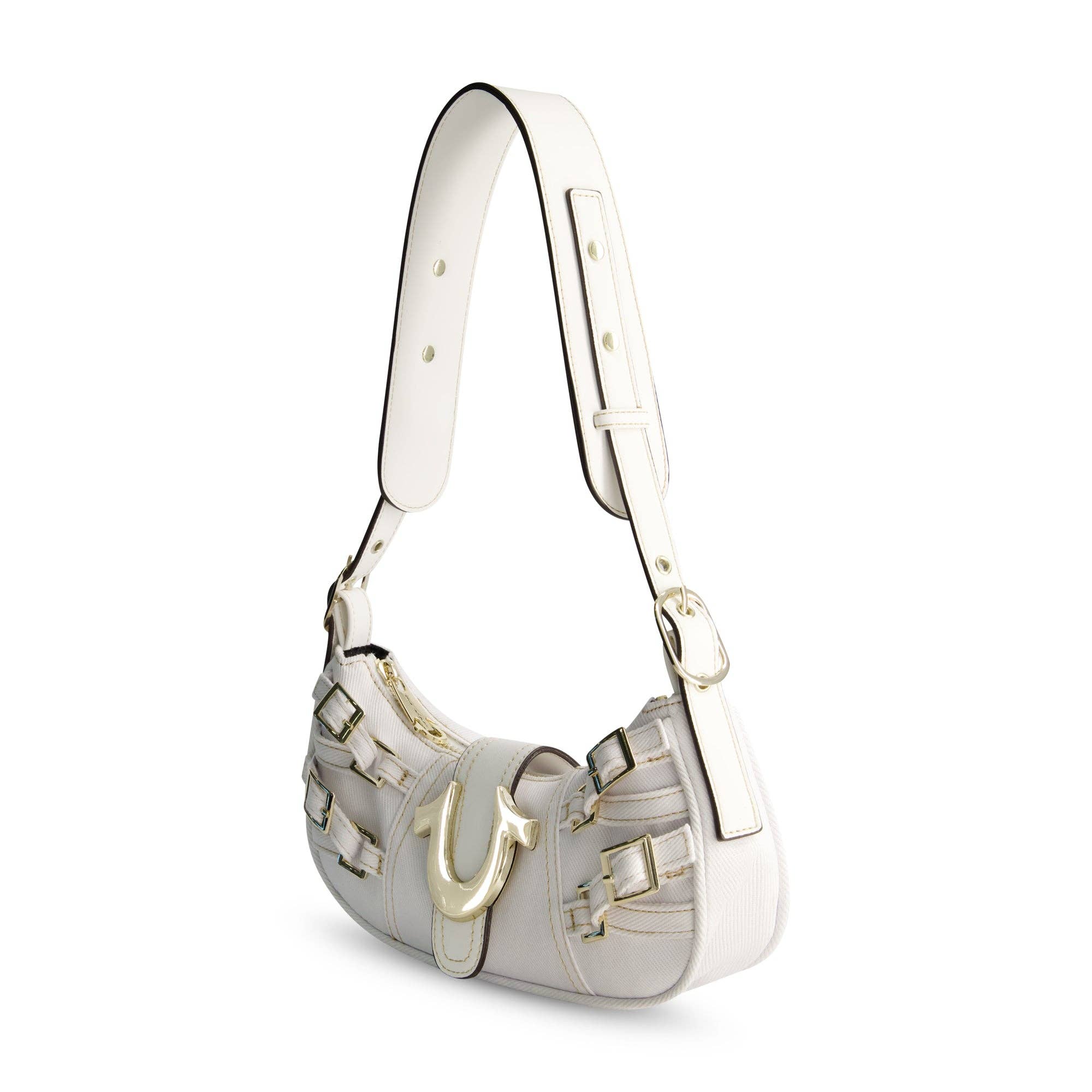 True Religion - Wholesale Shoulder Bag - Women's - True Religion Multi-Strap Denim Shoulder Bag, WHITE3