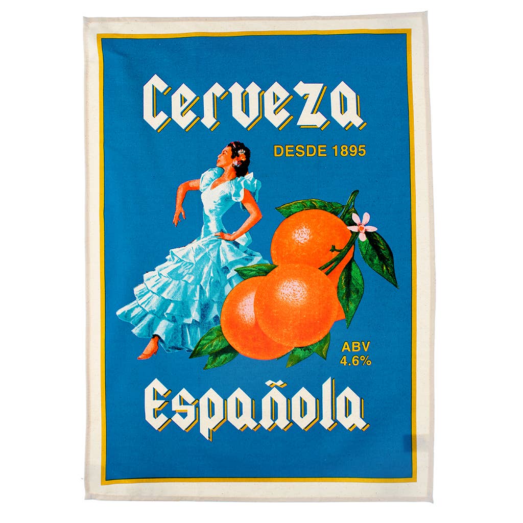 Rex B2B - UK – wholesale Tea towel – Cotton tea towel - Cerveza Española1