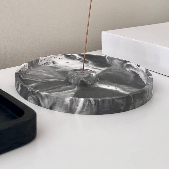 Partridge&Partridge - Vente Porte-encens - Porte-encens en béton | Brûleur d'encens rond2