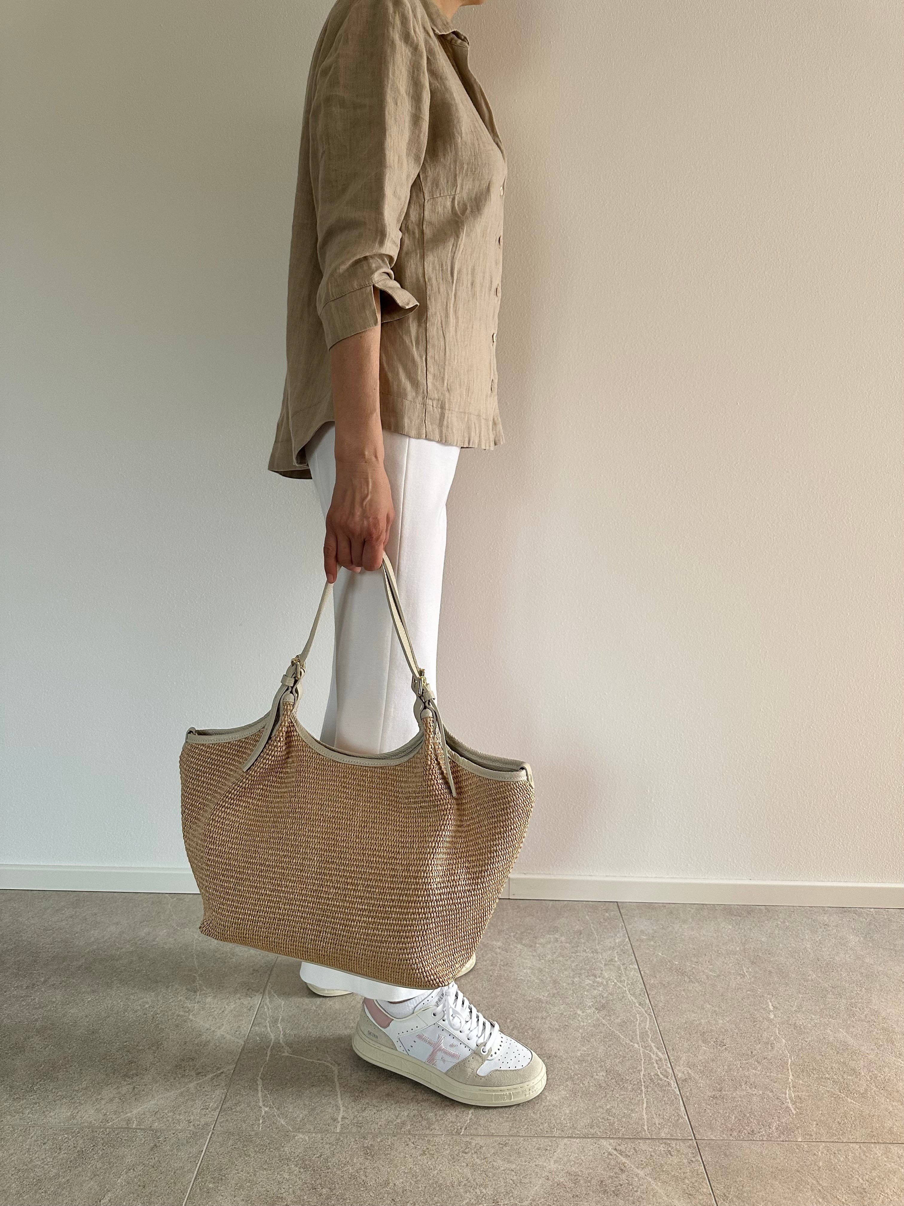 Zhade - Wholesale Shoulder Bag - Women's - THAI - raffia and genuine leather5