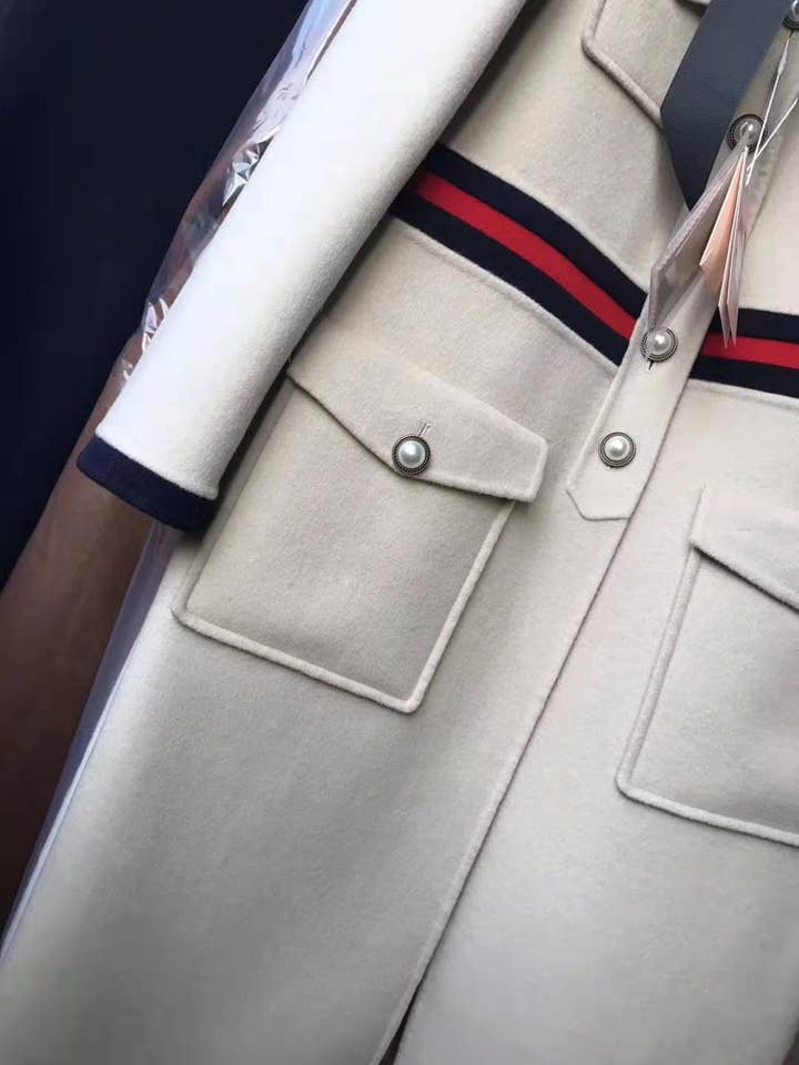 Off White CT006 Women Double-Sided Wool Coat Long Coat for wholesale on Faire2