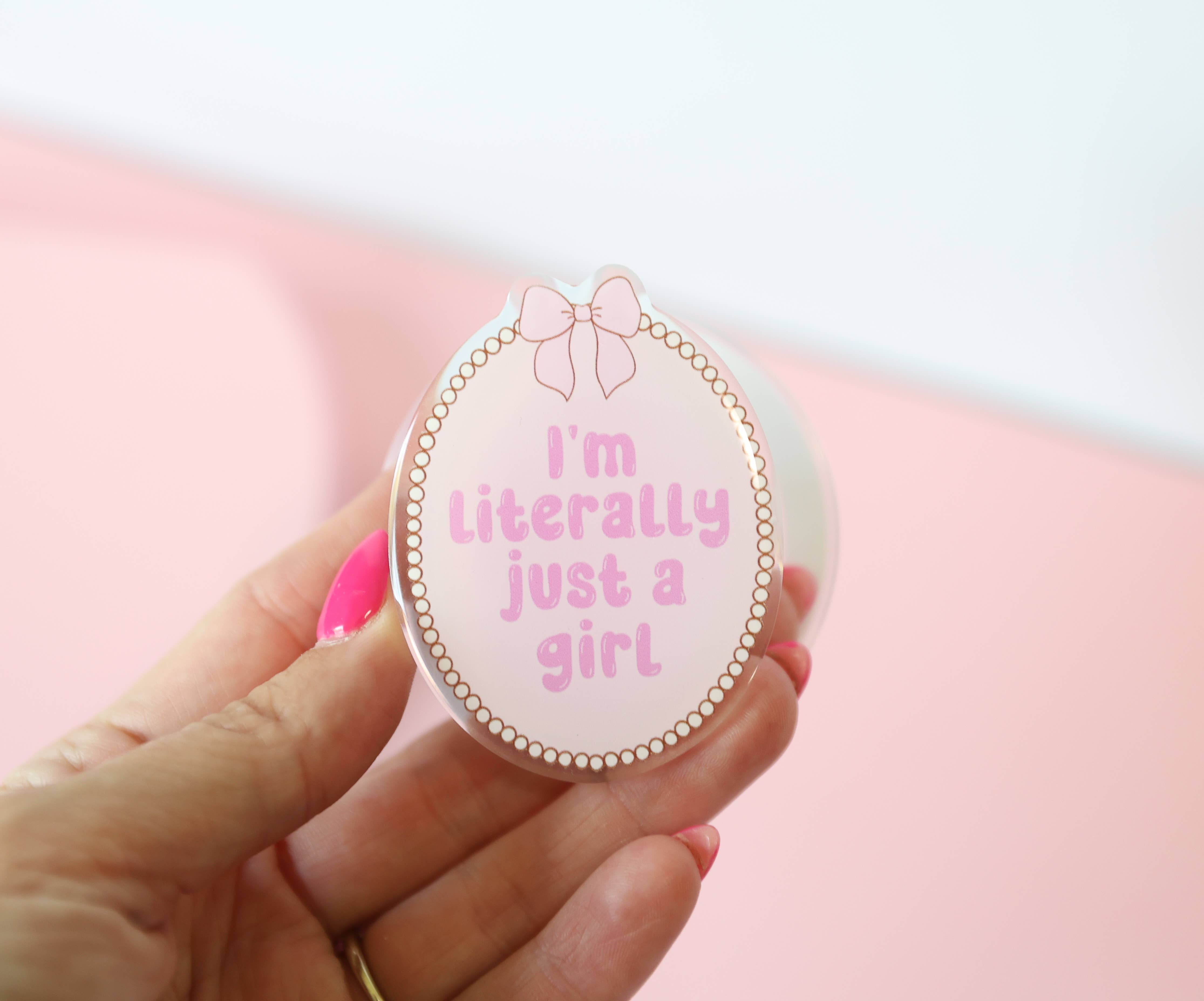 The Blush Hut - Wholesale Phone Grip - I’m Literally Just a Girl Kindle Grip – Book Lover Gift4