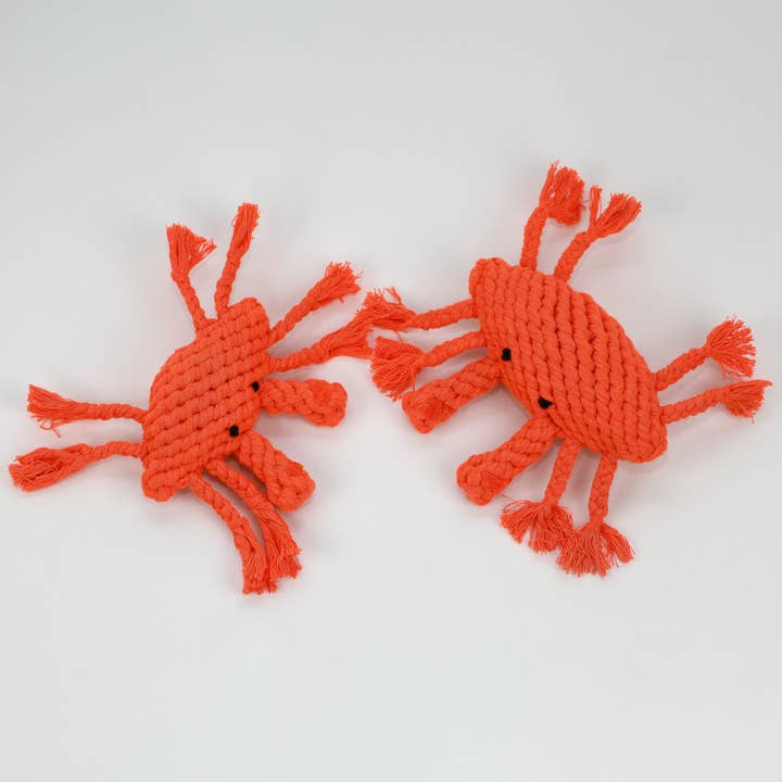 Monli Handcrafted Pet Toys - Wholesale Pet Rope Toy - Dog - Happy the Crab Pet Rope Toys1