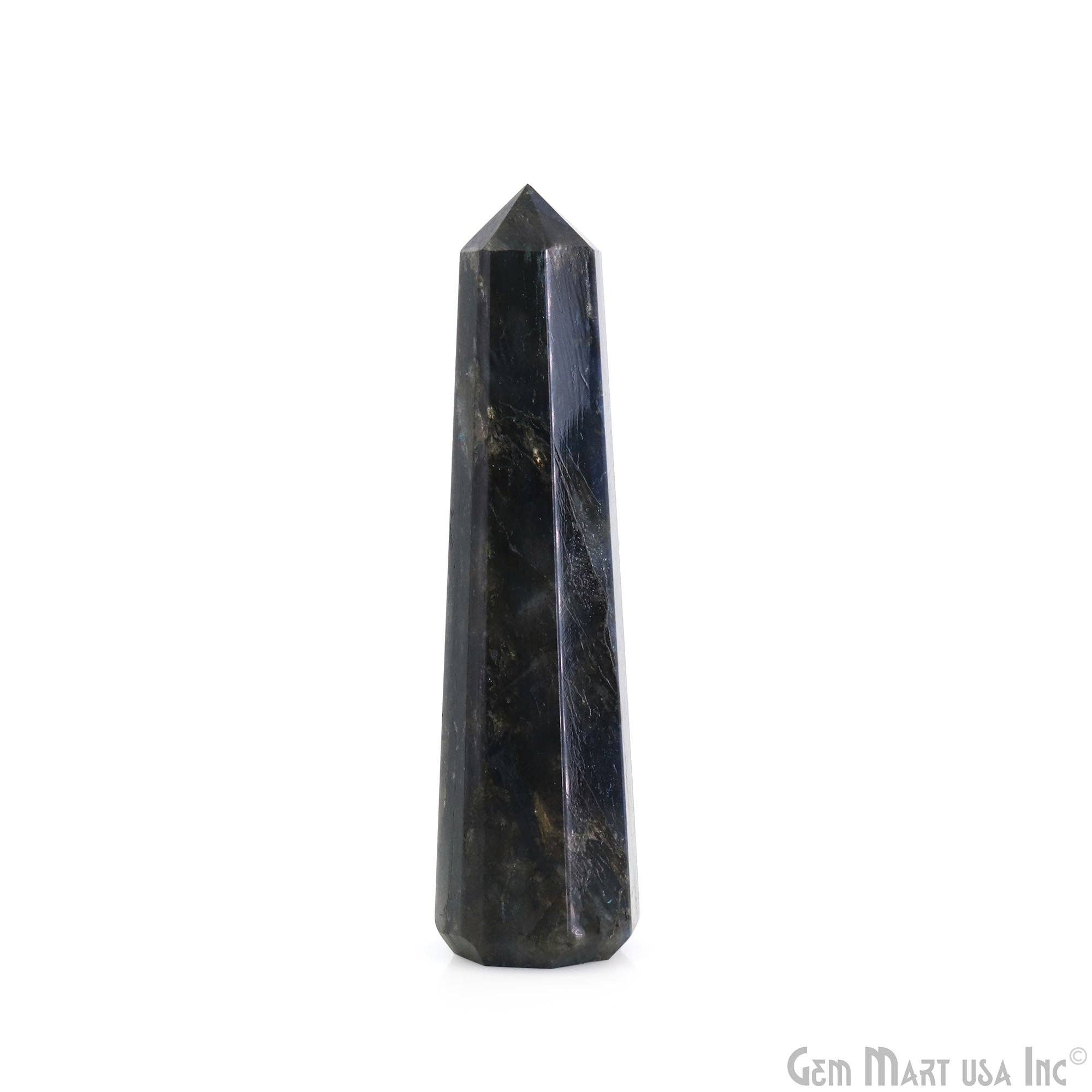 GemMartUSA - Venta al por mayor Piedras/cristales espirituales - Piedra preciosa de labradorita, forma de torre de cristal gigante, cicatrizante, de 4 a 5 pulgadas6