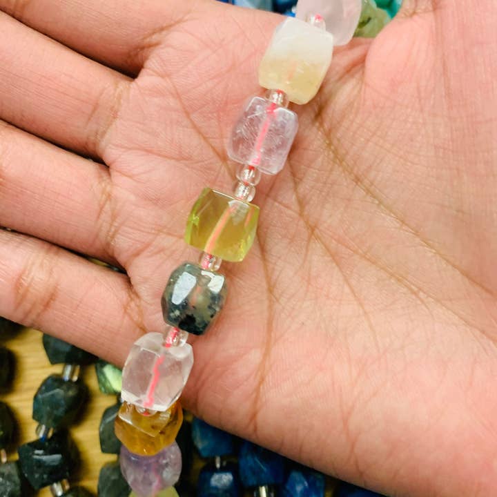 The Bead Bazaar - Wholesale Beads - Crystal Healing Gemstone Nugget Beads Strand, Chakra Natural Gemstone Nugget Beads, Accent Stone Beads, Healing Stone Accent Beads, Bulk Beads