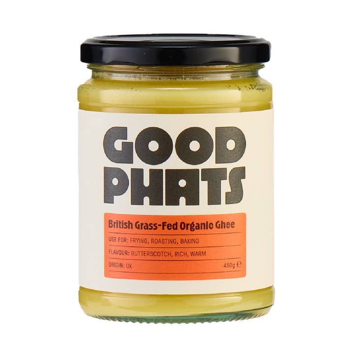 Organic British Grass-Fed Ghee 450g for wholesale by GOOD PHATS
