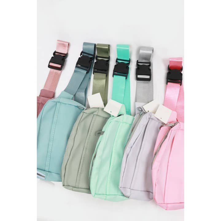 Natural Color Crossbody Belt Bag for wholesale on Faire4