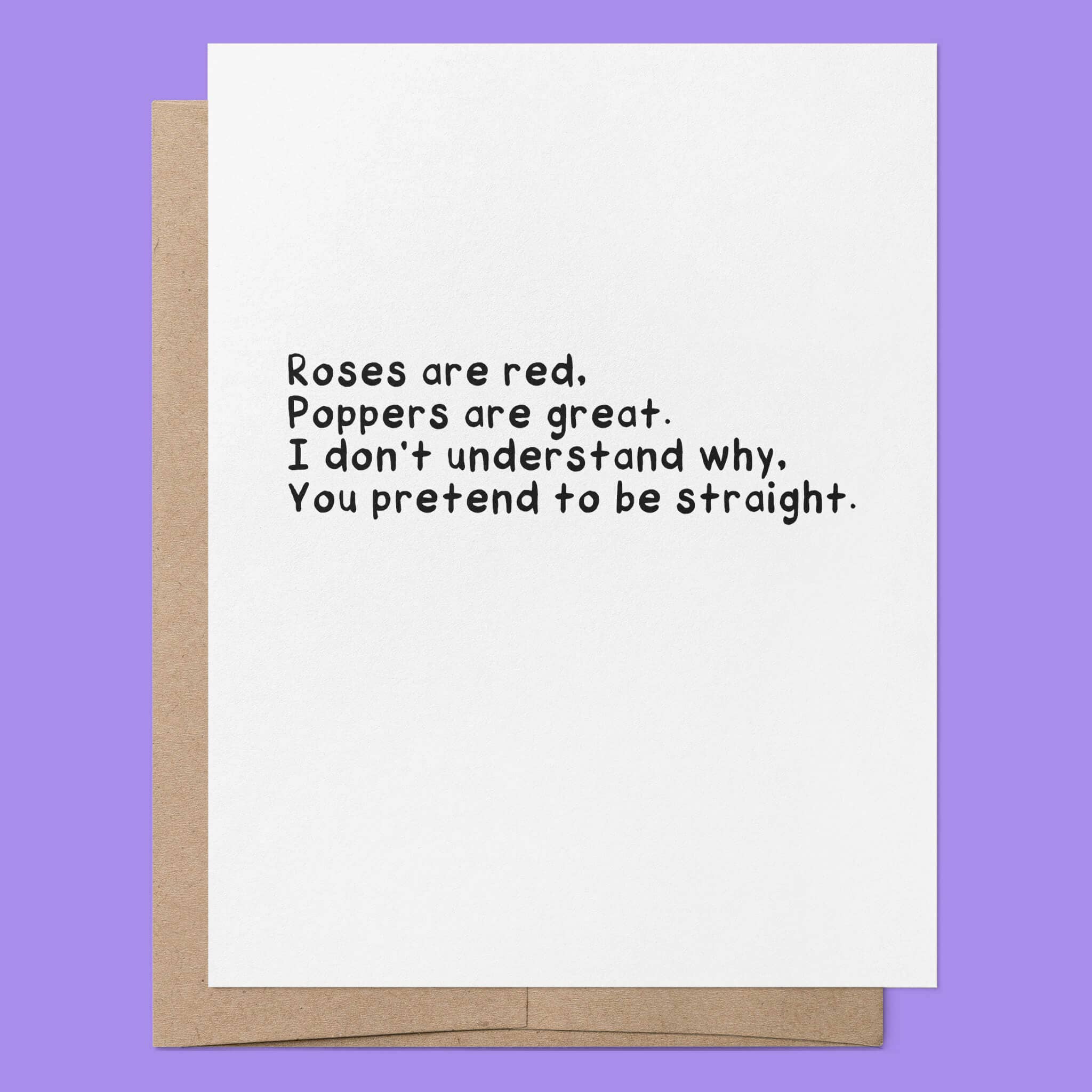 That Queer Card Co - Wholesale Love Card - Gay Roses are Red | LGBTQ+ Gay Love Relationship Card2