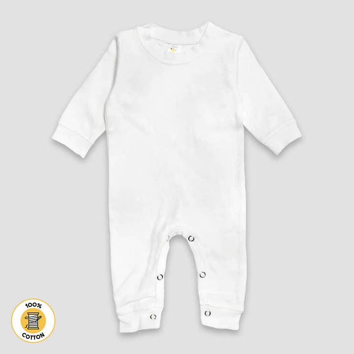Laughing Giraffe – wholesale Sleepsuit – Baby – Baby Blank Long Sleeve Sleep N Play Romper | Open Sizing