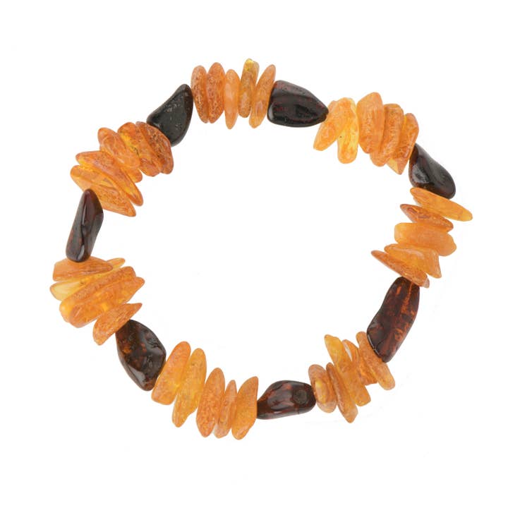 Pulseira de Âmbar Polido com Cereja, Azeitona e Mel por atacado de The Natural Amber