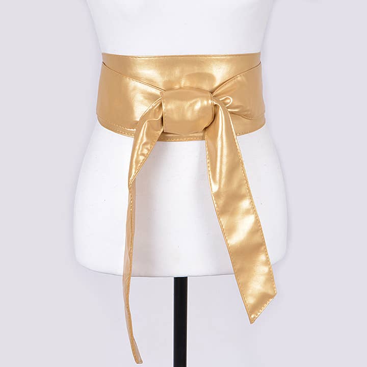 3AM BY H&D ACCESSORIES - Wholesale Belt - Women's - Faux Leather Tie Up Belt.
