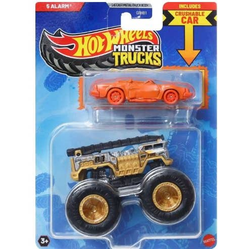 Empire Discount - Wholesale Toy Car/Truck - Kids - Mattel Hot Wheels Monster Truck 1:64 with Crushable Car1