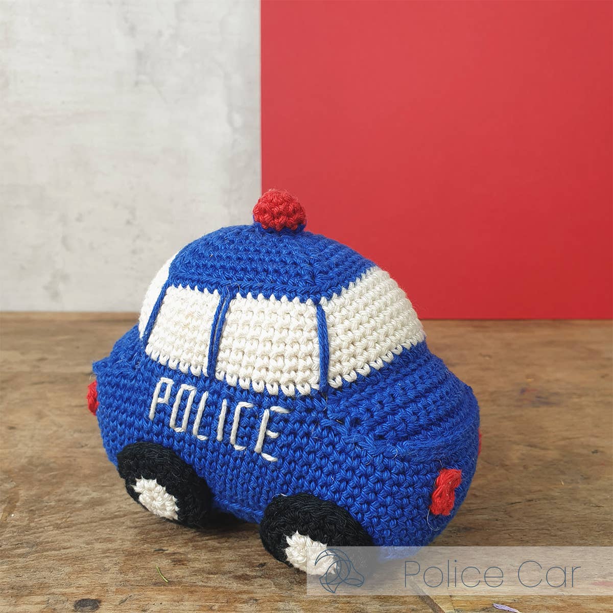 Hardicraft – Artigos de tricô/crochê por atacado – Kit de Crochê DIY - Carro de Polícia1