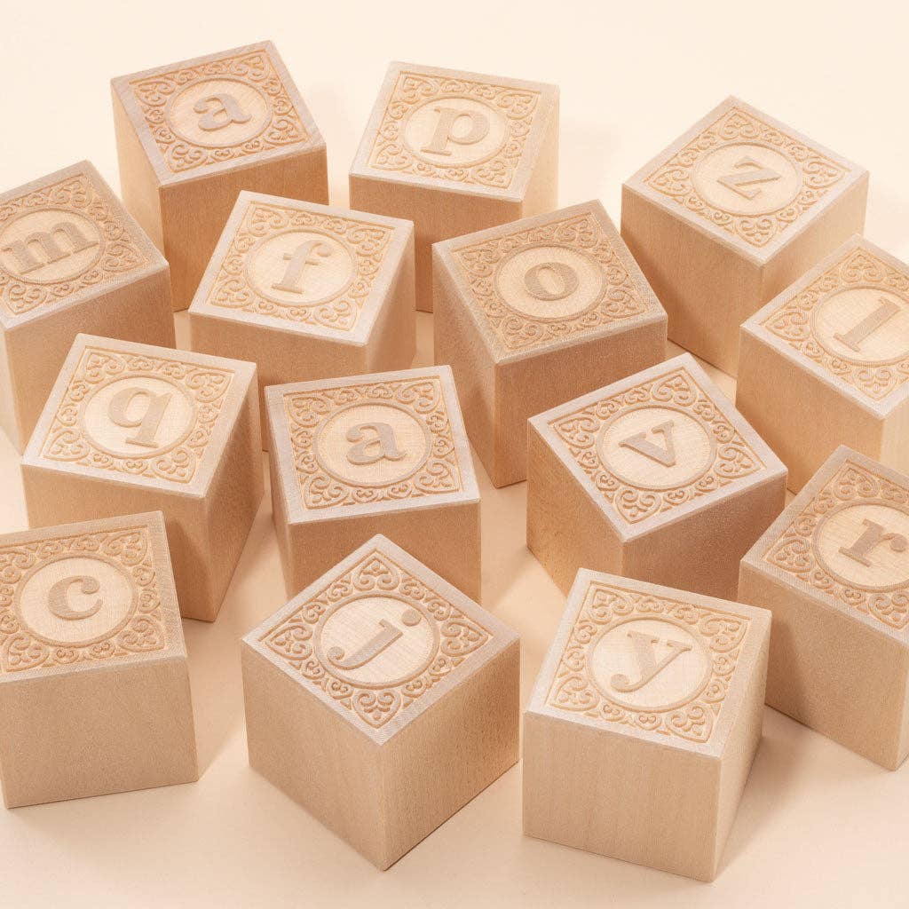 Uncle Goose – Großhandel Bauklötze – Kind & Baby – Uncle Goose Kleinbuchstaben Alphablank Blöcke1