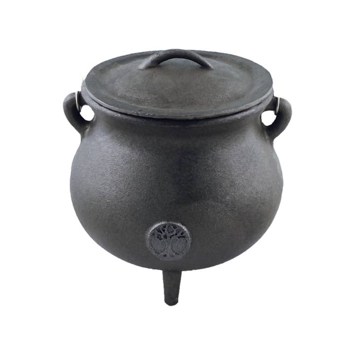 Tree of Life Cast Iron Cauldron (7 in.) for wholesale by Designs by Deekay Inc.