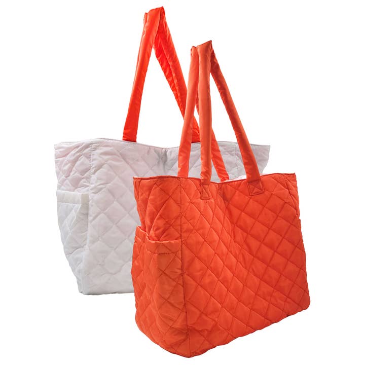 K. Carroll Accessories - Wholesale Tote Bag - Women's - Large Reversible Nylon Tote- School Colors2