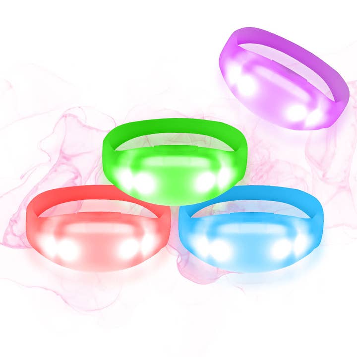 SELLVAY Fairy String Lights - Venta al por mayor Juguete con luces - Niños y bebés - Pulseras coloridas con iluminación brillante para fiestas, pulseras LED RGB