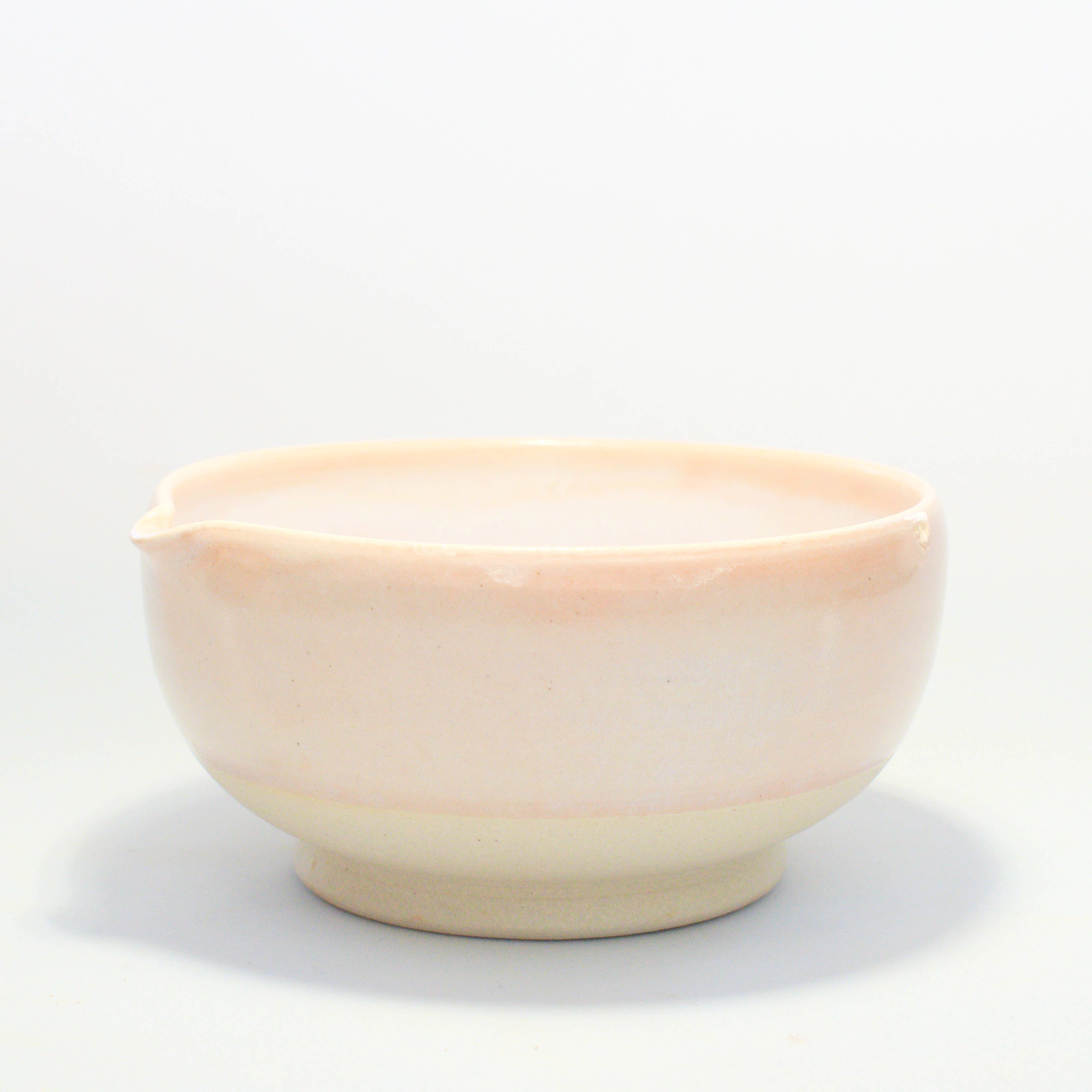 Ceramic Heights – Tigela para misturar por atacado – Tigela de Matcha em Verde ou Rosa2