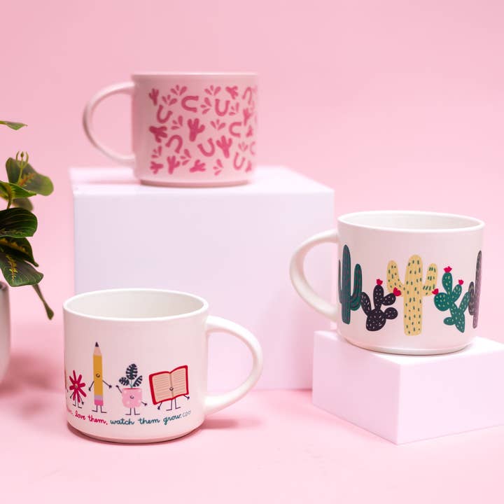 Callie Danielle - Wholesale Koffiemok - Teach Them Love Them Watch Them Grow keramische mok - crème5