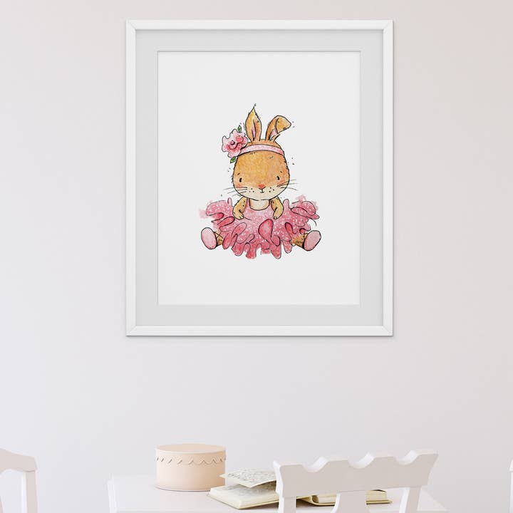 Imprimé Ballerine Lapin pour la vente par Little Sharks
