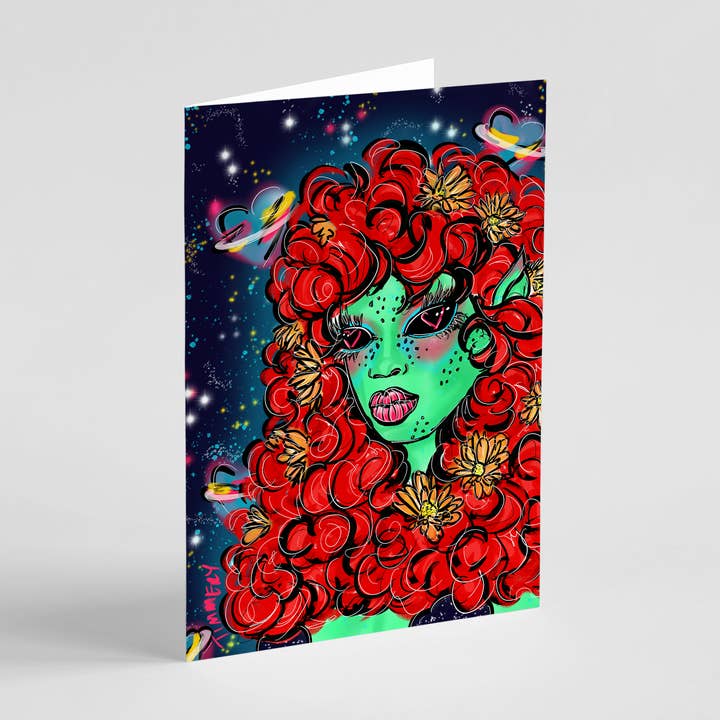 Senorita Siren Note Card for wholesale by Timmery