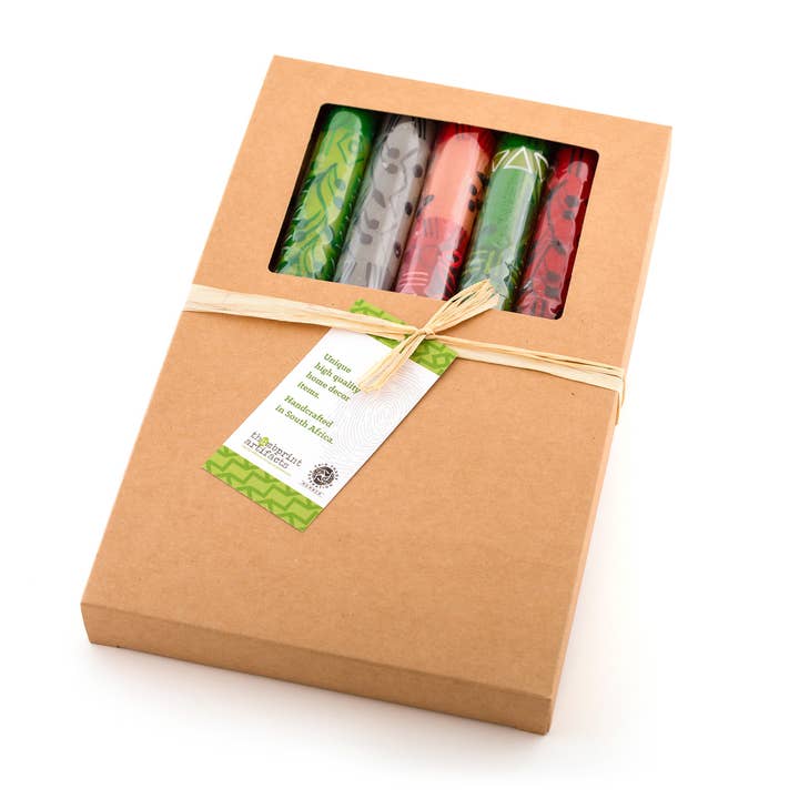 Thumbprint Artifacts - Wholesale Tapered Candle/Candlestick - Kwanzaa Candle - Taper Set1