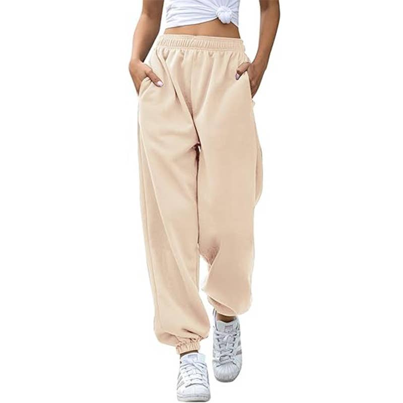 HIDDENBRAND - Wholesale Pants - Women's - Fall Baggy Jogging Sweatpants Trouser 16 Colors0