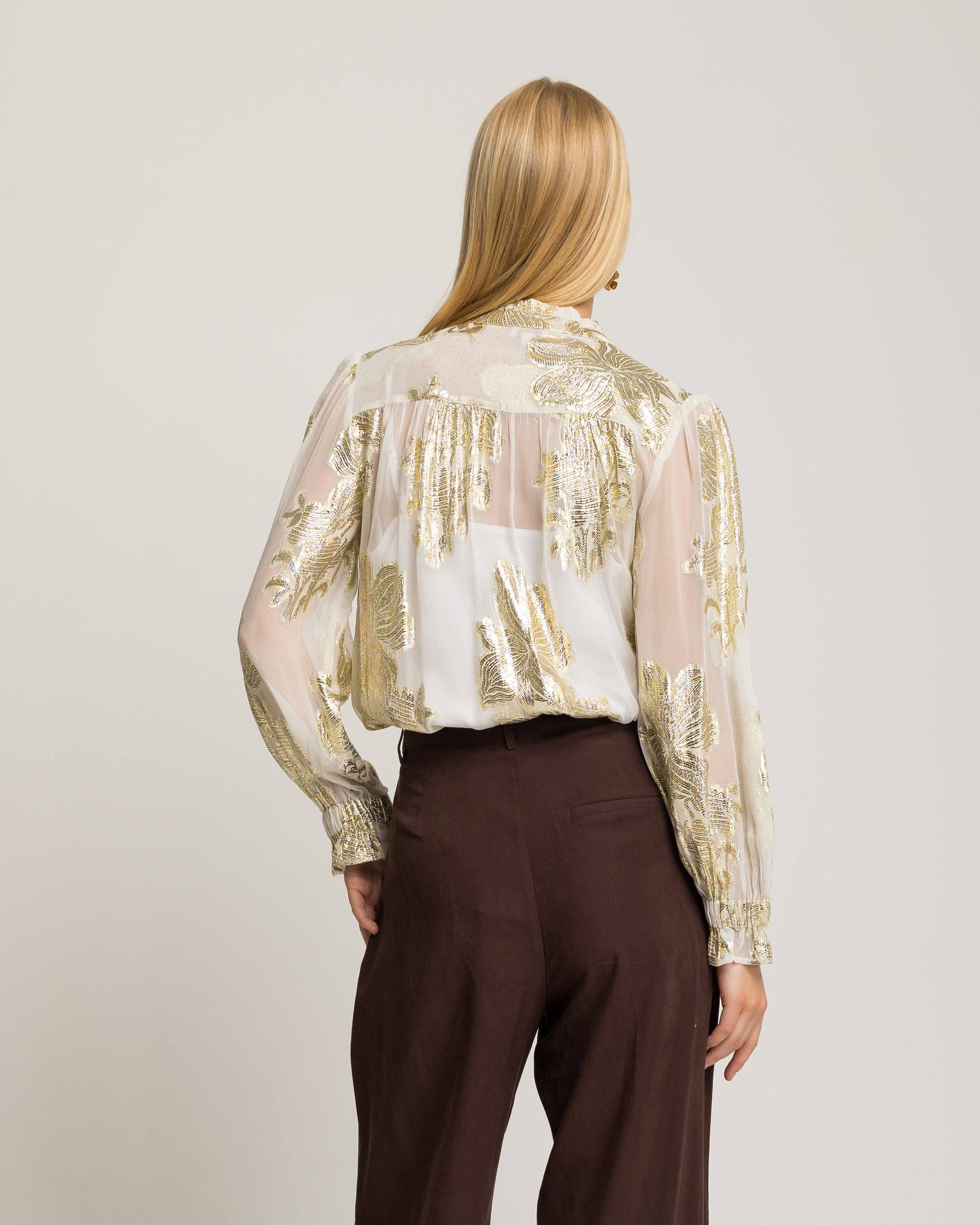 NIZA - Wholesale Blouse - Women's - White blouse for women Senia4